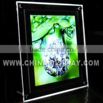 Display Led Light Panel Crystal Menu Sign Board Round Shape Light Sign photo-5