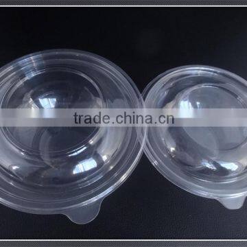 Disposable Transparent 800ml Plastic Salad Bowl With Lid photo-2