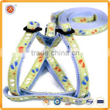 New Polyester Custom Logo Short Traction Rope Dog Harness Traction Belt Dog Solid Style Leash photo-4
