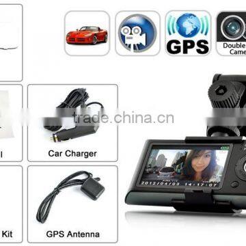 hotselling 120 degree wide angle GPS G-sensor 2.7inch screen dvr auto camera