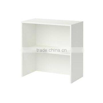 China melamine board white book cabinet/bookcase on study table