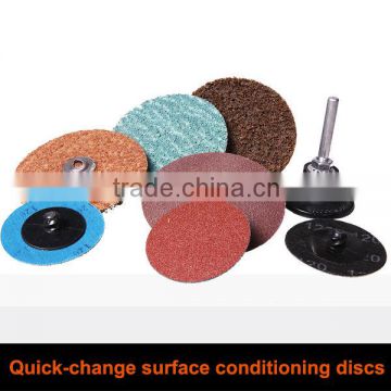 Quick change abrasive disc