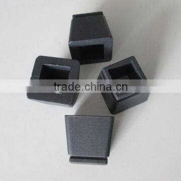 threaded rubber feet for table and chair/custom square 2" rubber chair tips