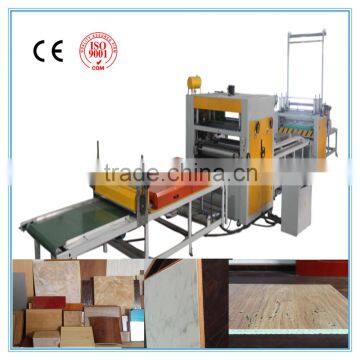 High gloss PVC film laminating machine/PUR hot melt glue roller laminating machine