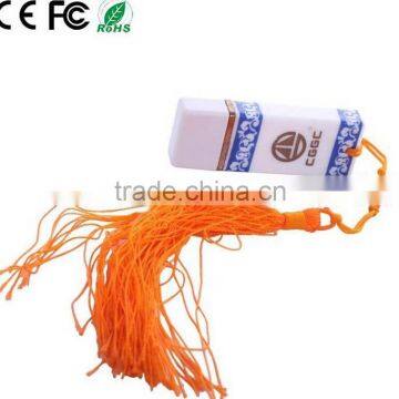 Promotional usb flash disk with Siberian tiger/blue and white porcelain