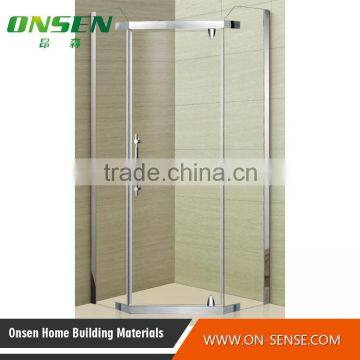 waterproof edge shower cabin stainless steel shower enclosure with tempered glass