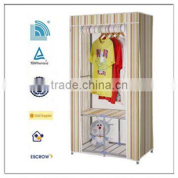 2014 Made in china simple wardrobe designs,New dust-proof steel composite cloth wardrobe closet