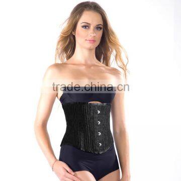 Charmian Women's 26 Spiral Steel Bones Denim Waist Cincher Body Shaper Corset photo-2