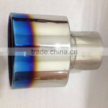 Factory Price Stainless steel Blue Single Outlet Exhaust Tips