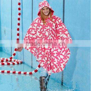 Hotsell good quality pvc eva durable reusable fashion women stylish rain poncho