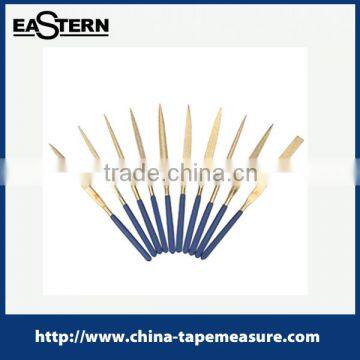 10pcs titanium finished diamond needle file