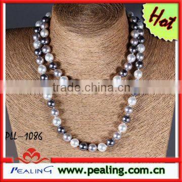 Charming 10mm artificial pearl necklace