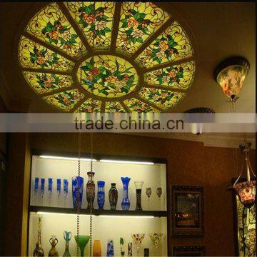 Hand Cut Decorative Stained Glass Skylight Roof photo-4