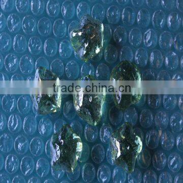 Start Shape Glass Stones,green Glass Stones