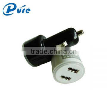 Promotional usb car charger micro portable dual usb car charger adapter & 12v car battery charger