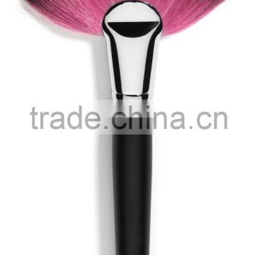 Synthetic Jumbo Fan Brush, Fan Makeup Brush Wholesale, Wooden Handle Large Fan Brush