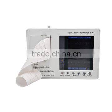 Cheapest 3 Channel 12 Lead ECG EKG Machine Electrocardiograph + PC Software+ Printer photo-2