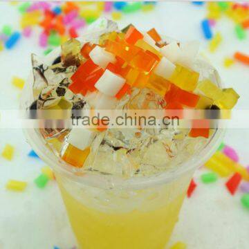 Taiwan bubble tea coconut cube jelly