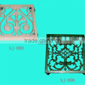 Square Cast Iron Trivet 2