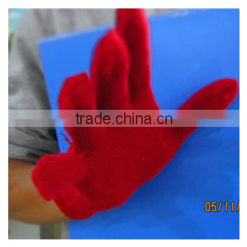 China machinist working gloves, thin work gloves, poly cotton knitted gloves work gloves