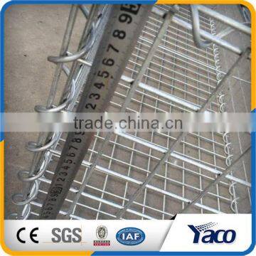 Bright surface HDG beautiful Galvanized gabion box wire fencing