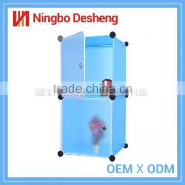 Assemble DIY storage cube bedroom plastic portable wardrobe closet cabinet