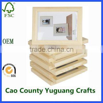 Unfinished Wood Digital Photo Picture Frames 5x7 Inch Photo Frame Wooden photo-2