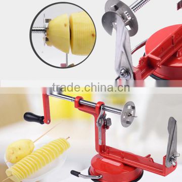 manual Potato spiral chips cutter