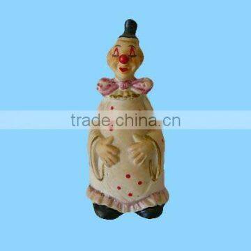 ceramic clown ring bell