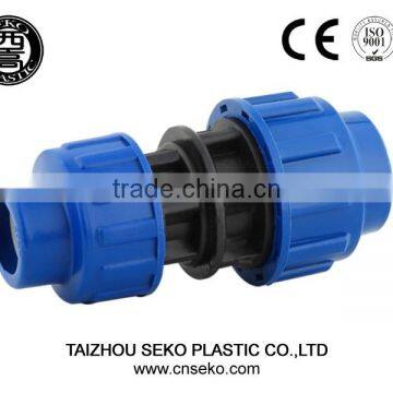 pp hdpe compression fittings spanish taizhou seko style reducing coupling irrigation pipe fittings