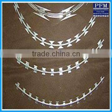 welded razor barbed wire into mesh type Razor Wire Fence