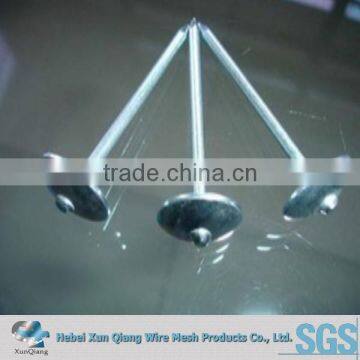 smooth or twisted galvanized umbrella Roofing nails with washer