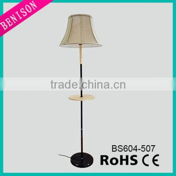 2016 factory Floor Lamp,High foot Lamp with Wood&Cloth,Decoration Lighting for Indoor (bedroom/recepiton room/living room)