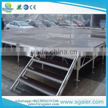 2017 New size portable stage with steps stairs from Sgaier