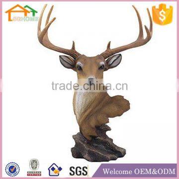 Factory Custom made best home decoration gift polyresin resin deer taxidermy animal heads