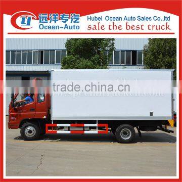 Foton manual gearbox 8ton refrigerated van trucks sale