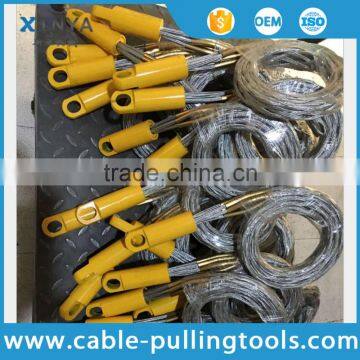 Different Size of Galvanized Steel Cable Pulling Grips Cable Socks With Swivel Connector Head