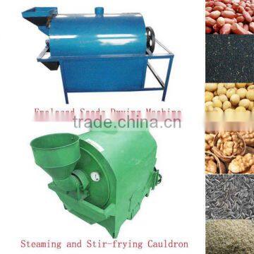 burning firewood rotary drum peanut seeds roaster for pressing vegetable oil