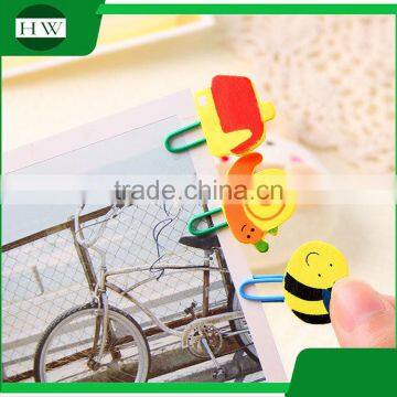 Office Stationery Personalized Wooden Cartoon Animal Paper Clip Holder photo-2