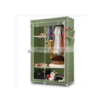 Large Size Metal Furniture Non-woven Wardrobe,Folding Fabric Cloth Wardrobe photo-5