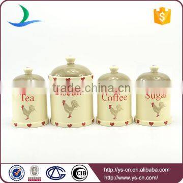 2015 Ceramic Cock Decal Tea Jars ,Storage Jars Factory photo-2
