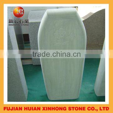 Black High Polished Marble Modern Upright Headstone photo-6