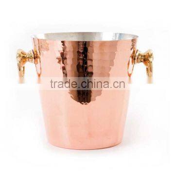 Rose Gold Beautiful Ice bucket with silver inside