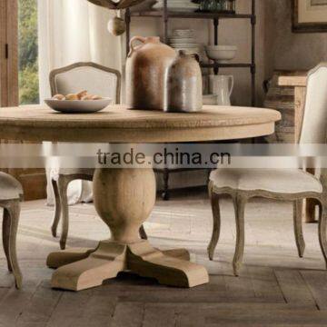 American country retro round home wood tables