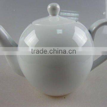 Stock white porcelain tea coffee pot