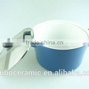 Fashion New Design Porcelain Tureen, Blue Ceramic Tureen With Glass Lid,double Ear Tureens photo-3