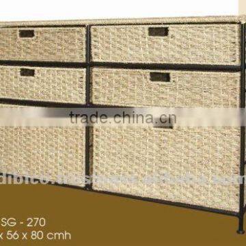 6 Drawer cabinets/ Vertical Cabinet/ sea-grass cabinets