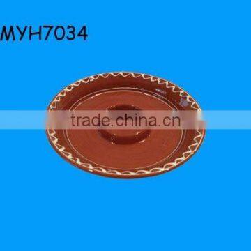 2012 new fashion terracotta colored salt or sugar dish