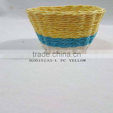 Handmade Paper Rope Storage Basket photo-3