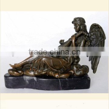 Garden large bronze play girl statue for sale